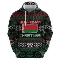 Belarus Christmas Hoodie Flag With Belarusian Patterns - Wonder Print Shop