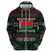 Belarus Christmas Hoodie Flag With Belarusian Patterns - Wonder Print Shop