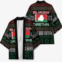 Belarus Christmas Kimono Flag With Belarusian Patterns - Wonder Print Shop