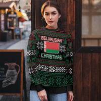 Belarus Christmas Ugly Christmas Sweater Flag With Belarusian Patterns - Wonder Print Shop