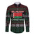 Belarus Christmas Long Sleeve Button Shirt Flag With Belarusian Patterns - Wonder Print Shop