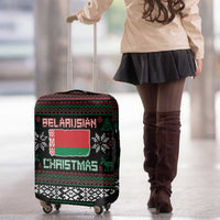 Belarus Christmas Luggage Cover Flag With Belarusian Patterns - Wonder Print Shop
