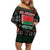 Belarus Christmas Off Shoulder Short Dress Flag With Belarusian Patterns - Wonder Print Shop