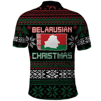 Belarus Christmas Polo Shirt Flag With Belarusian Patterns - Wonder Print Shop