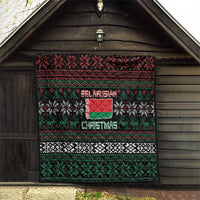 Belarus Christmas Quilt Flag With Belarusian Patterns - Wonder Print Shop