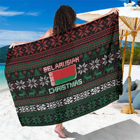 Belarus Christmas Sarong Flag With Belarusian Patterns - Wonder Print Shop