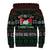 Belarus Christmas Sherpa Hoodie Flag With Belarusian Patterns - Wonder Print Shop