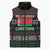 Belarus Christmas Sleeveless Puffer Jacket Flag With Belarusian Patterns - Wonder Print Shop