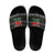 Belarus Christmas Slide Sandals Flag With Belarusian Patterns - Wonder Print Shop