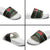 Belarus Christmas Slide Sandals Flag With Belarusian Patterns - Wonder Print Shop