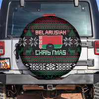 Belarus Christmas Spare Tire Cover Flag With Belarusian Patterns - Wonder Print Shop