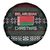 Belarus Christmas Spare Tire Cover Flag With Belarusian Patterns - Wonder Print Shop