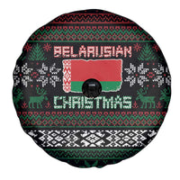 Belarus Christmas Spare Tire Cover Flag With Belarusian Patterns - Wonder Print Shop