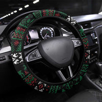 Belarus Christmas Steering Wheel Cover Flag With Belarusian Patterns - Wonder Print Shop
