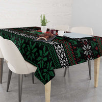 Belarus Christmas Tablecloth Flag With Belarusian Patterns - Wonder Print Shop