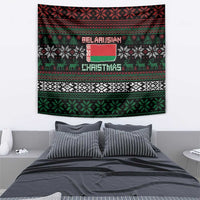 Belarus Christmas Tapestry Flag With Belarusian Patterns - Wonder Print Shop