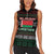 Belarus Christmas Women Sleeveless Polo Shirt Flag With Belarusian Patterns - Wonder Print Shop