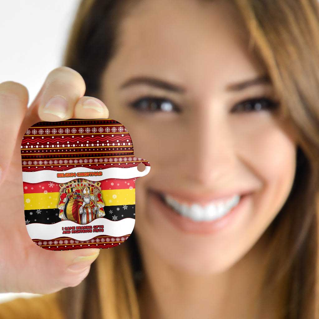Belgium AirPods Case Saint Nicholas With Patterns Xmas - Wonder Print Shop