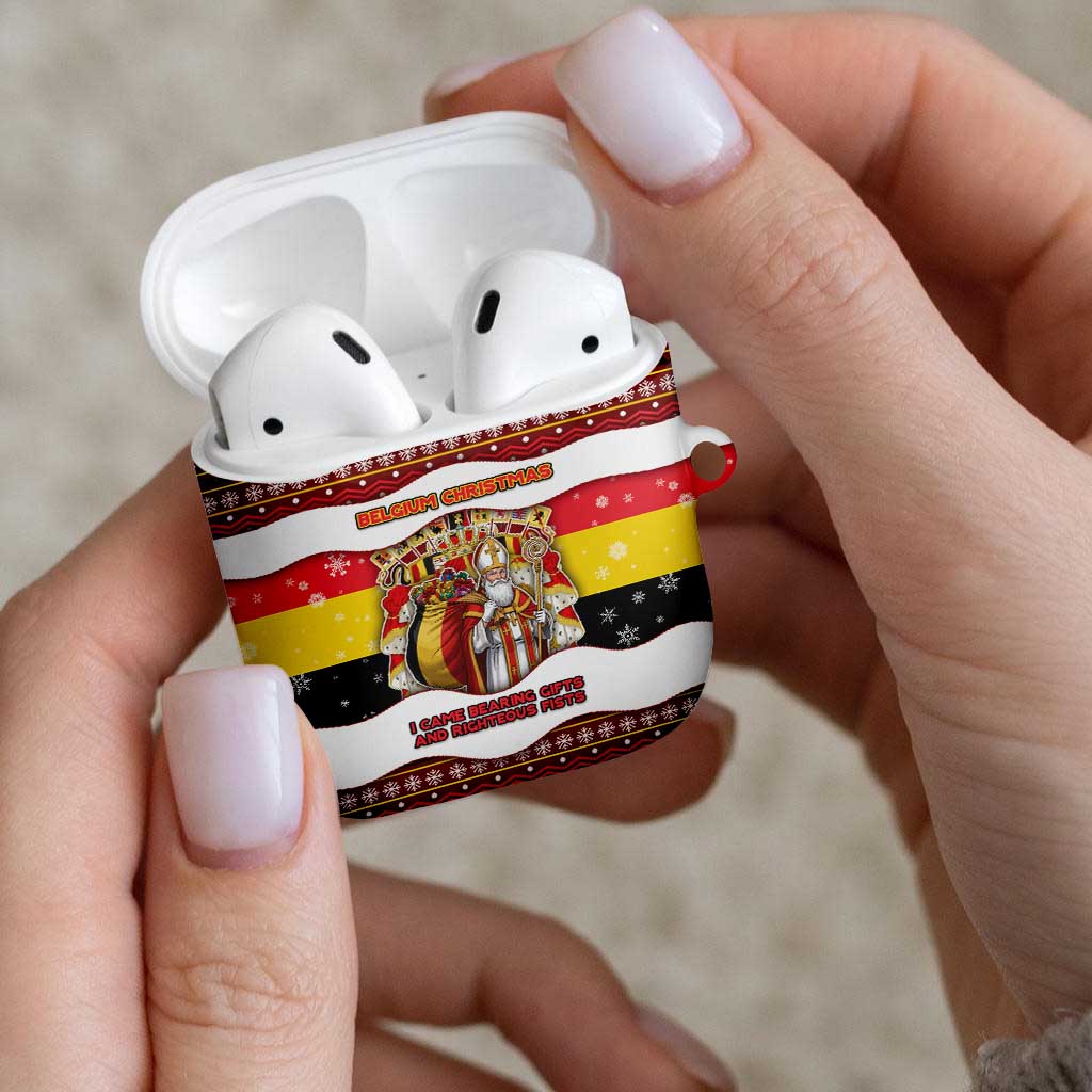 Belgium AirPods Case Saint Nicholas With Patterns Xmas - Wonder Print Shop