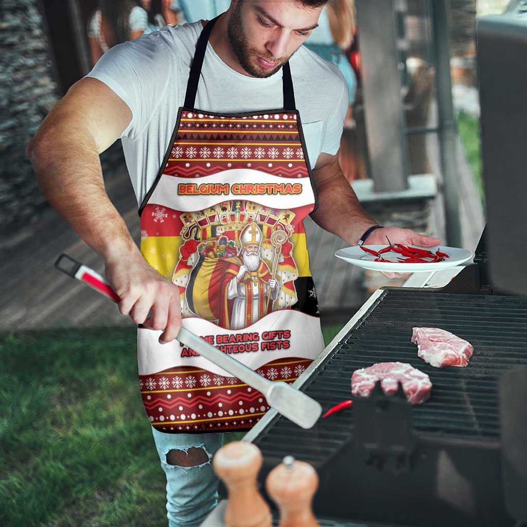 Belgium Apron Saint Nicholas With Patterns Xmas - Wonder Print Shop