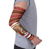 Personalized Belgium Arm Sleeves Saint Nicholas With Patterns Xmas - Wonder Print Shop