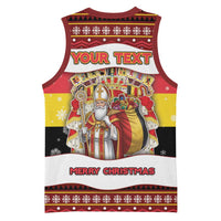 Personalized Belgium Basketball Jersey Saint Nicholas With Patterns Xmas - Wonder Print Shop