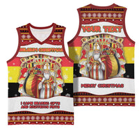 Personalized Belgium Basketball Jersey Saint Nicholas With Patterns Xmas - Wonder Print Shop
