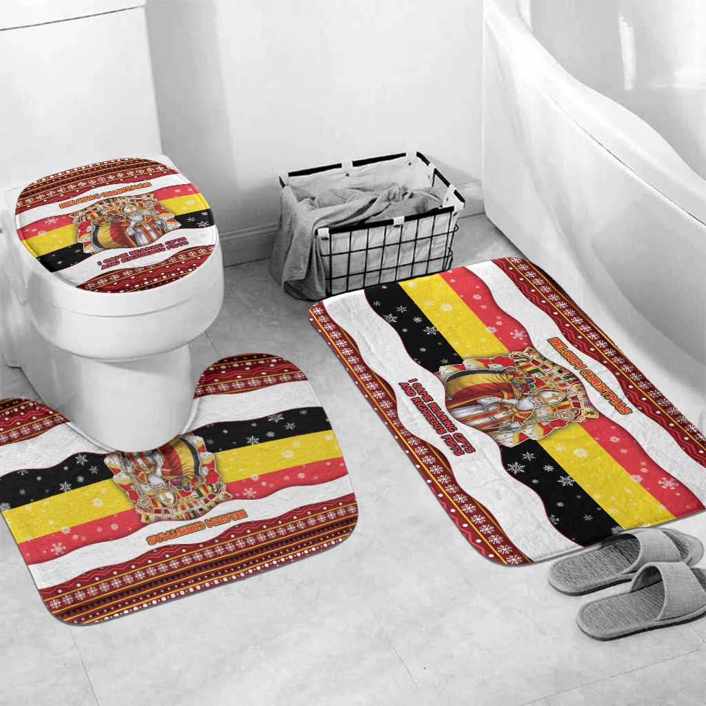 Belgium Bathroom Set Saint Nicholas With Patterns Xmas - Wonder Print Shop
