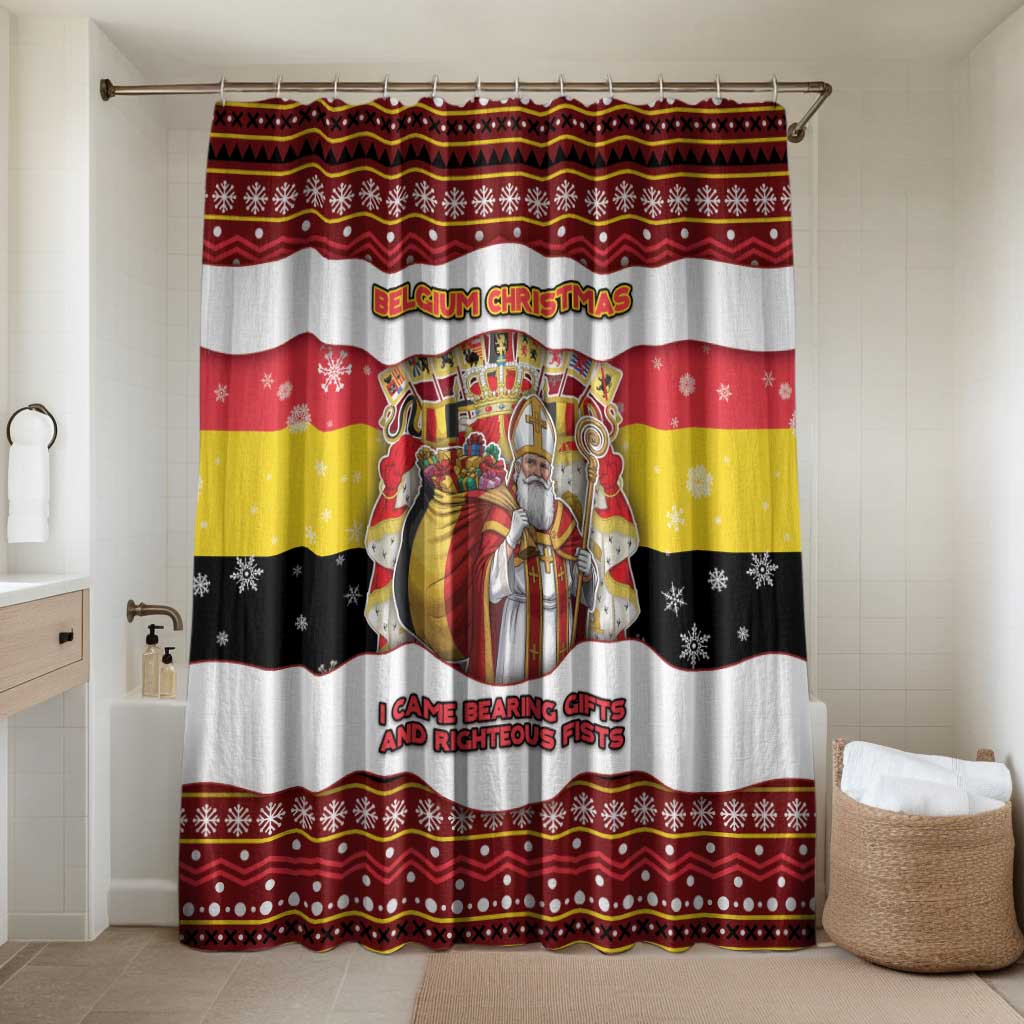 Belgium Bathroom Set Saint Nicholas With Patterns Xmas - Wonder Print Shop