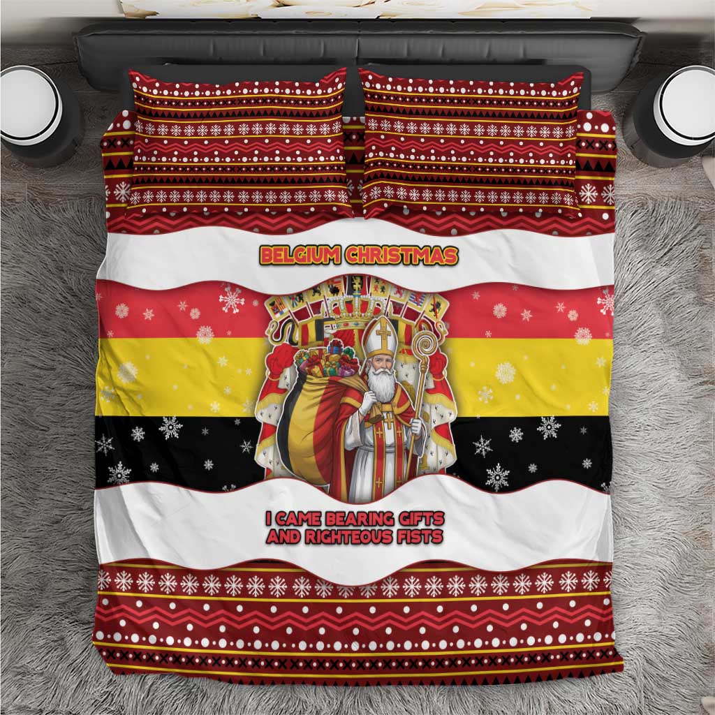 Belgium Bedding Set Saint Nicholas With Patterns Xmas - Wonder Print Shop