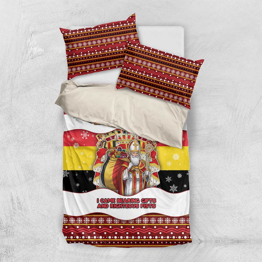 Belgium Bedding Set Saint Nicholas With Patterns Xmas - Wonder Print Shop