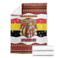 Belgium Blanket Saint Nicholas With Patterns Xmas - Wonder Print Shop