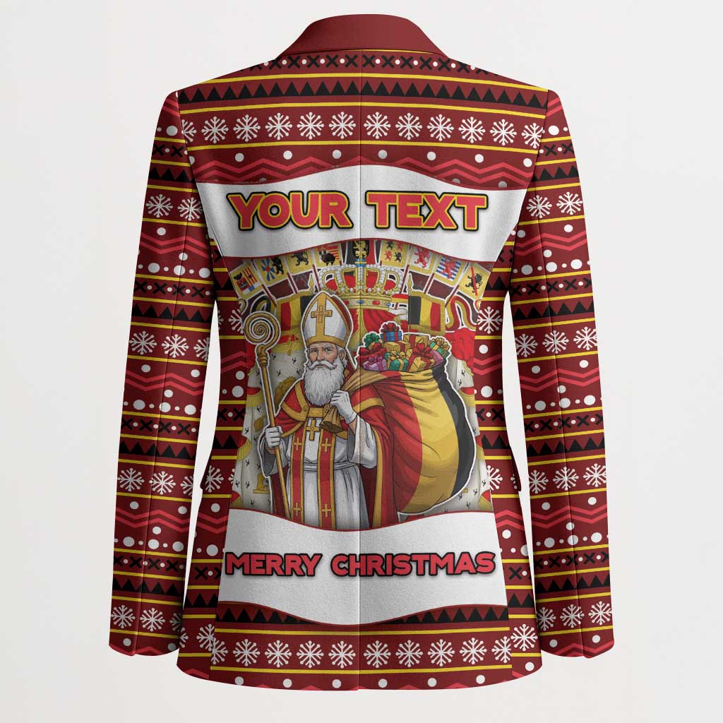Personalized Belgium Blazer Saint Nicholas With Patterns Xmas - Wonder Print Shop