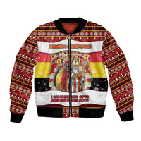 Personalized Belgium Bomber Jacket Saint Nicholas With Patterns Xmas - Wonder Print Shop