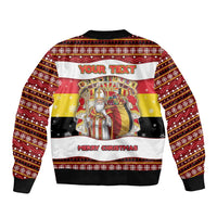 Personalized Belgium Bomber Jacket Saint Nicholas With Patterns Xmas - Wonder Print Shop