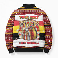 Personalized Belgium Bomber Puffer Jacket Saint Nicholas With Patterns Xmas - Wonder Print Shop
