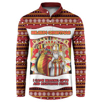 Personalized Belgium Button Sweatshirt Saint Nicholas With Patterns Xmas - Wonder Print Shop