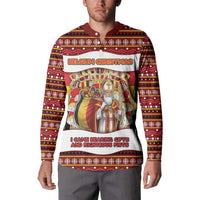 Personalized Belgium Button Sweatshirt Saint Nicholas With Patterns Xmas - Wonder Print Shop