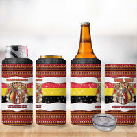Personalized Belgium 4 in 1 Can Cooler Tumbler Saint Nicholas With Patterns Xmas - Wonder Print Shop