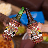 Personalized Belgium 4 in 1 Can Cooler Tumbler Saint Nicholas With Patterns Xmas - Wonder Print Shop