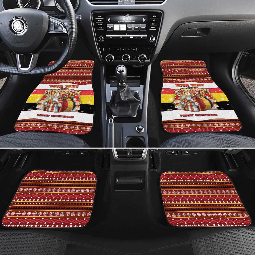 Personalized Belgium Car Mats Saint Nicholas With Patterns Xmas - Wonder Print Shop