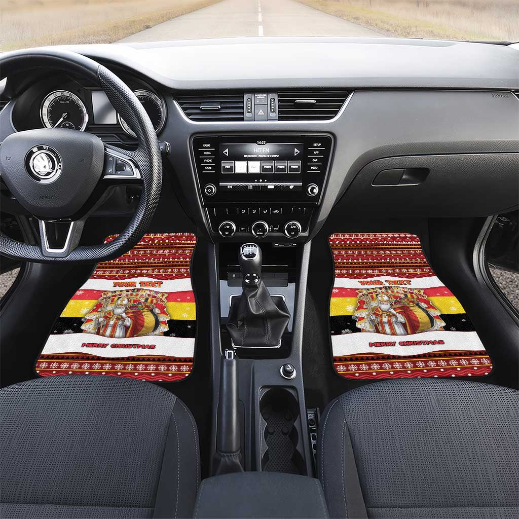 Personalized Belgium Car Mats Saint Nicholas With Patterns Xmas - Wonder Print Shop