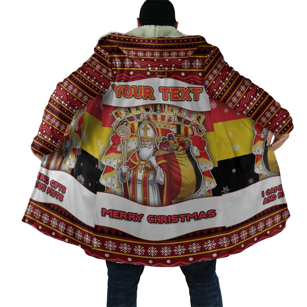 Personalized Belgium Cloak Saint Nicholas With Patterns Xmas - Wonder Print Shop