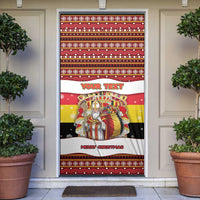 Personalized Belgium Door Cover Saint Nicholas With Patterns Xmas - Wonder Print Shop