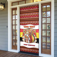 Personalized Belgium Door Cover Saint Nicholas With Patterns Xmas - Wonder Print Shop