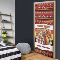 Personalized Belgium Door Cover Saint Nicholas With Patterns Xmas - Wonder Print Shop