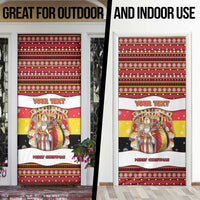 Personalized Belgium Door Cover Saint Nicholas With Patterns Xmas - Wonder Print Shop