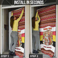 Personalized Belgium Door Cover Saint Nicholas With Patterns Xmas - Wonder Print Shop