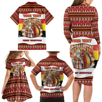 Personalized Belgium Family Matching Long Sleeve Bodycon Dress and Hawaiian Shirt Saint Nicholas With Patterns Xmas - Wonder Print Shop