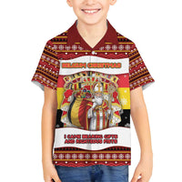 Personalized Belgium Family Matching Puletasi and Hawaiian Shirt Saint Nicholas With Patterns Xmas - Wonder Print Shop